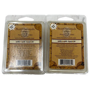 2pk Scentsationals Wickless Fragrance Cubes Melts Wax Oatmeal Cookie Discontinue